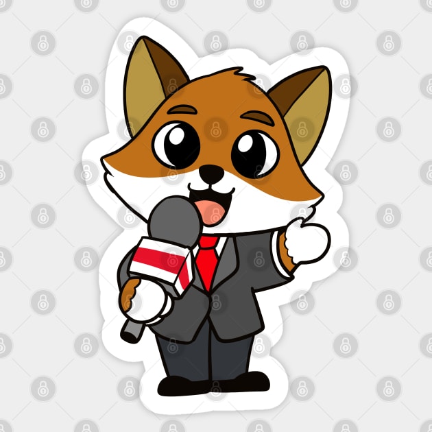 News Fox Sticker by WildSloths